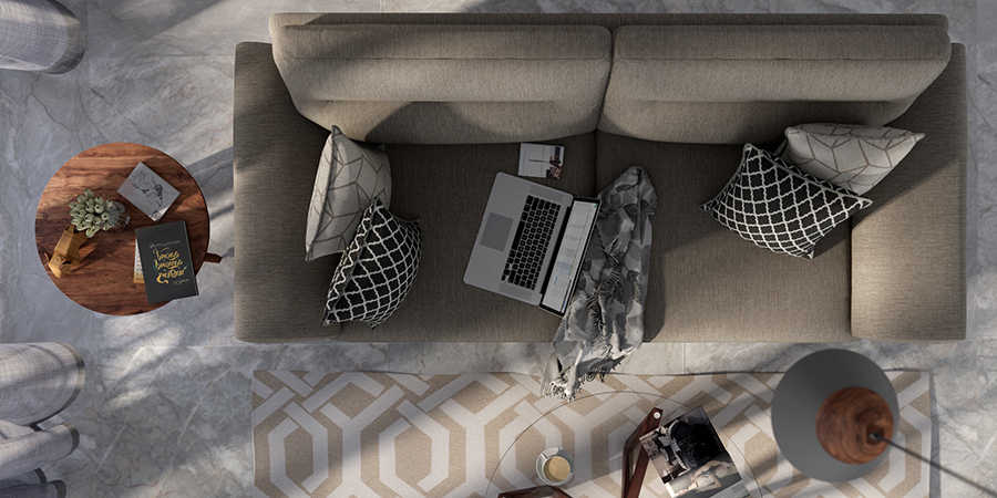 Radolf Fabric Sofa 6Seater